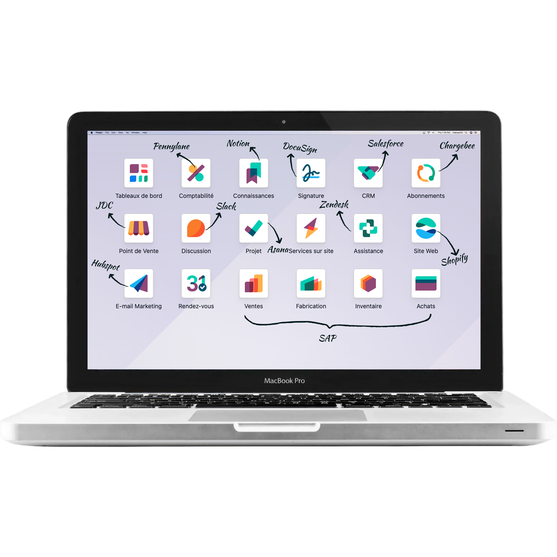 Page d'acceuil Odoo